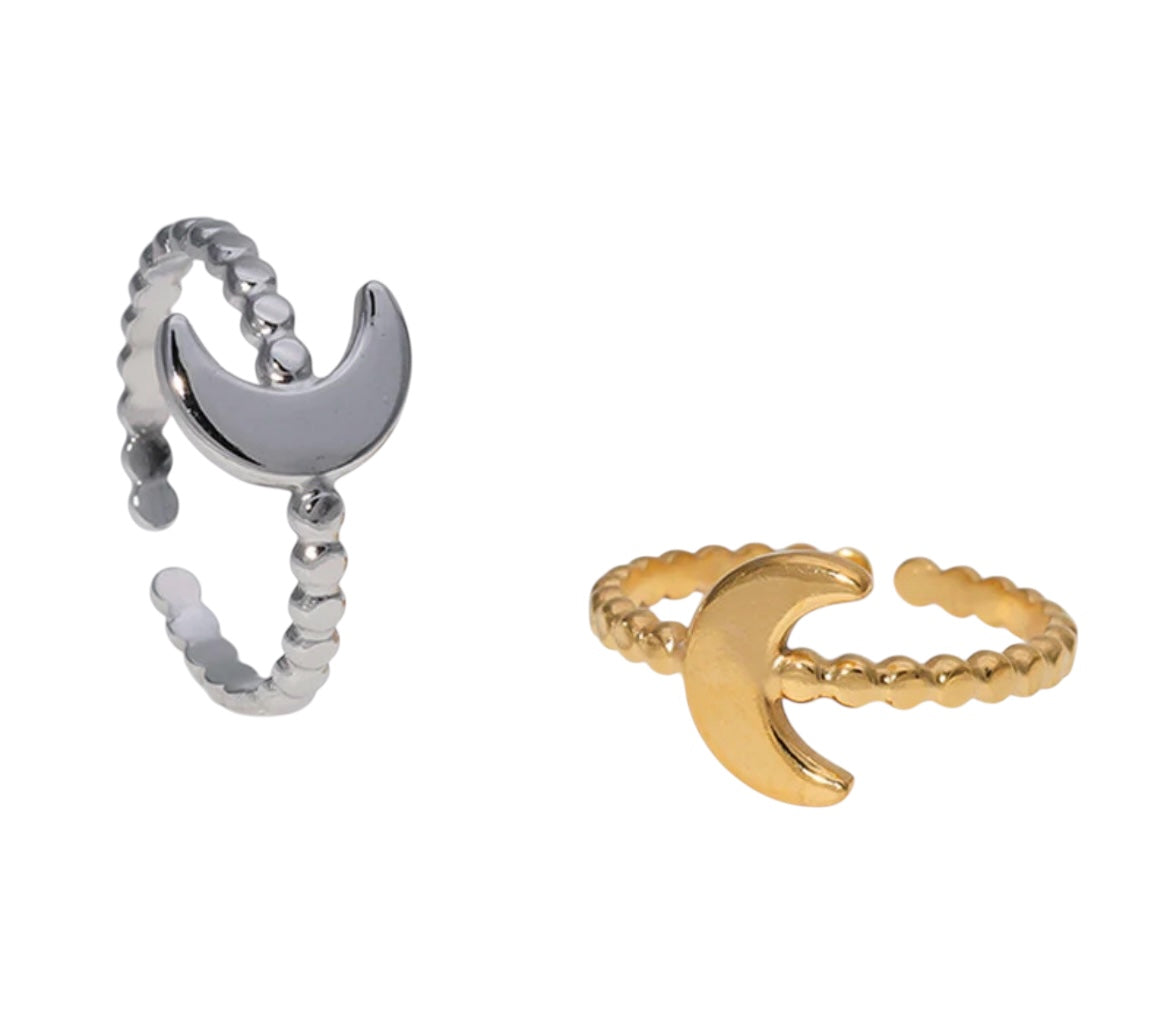 Moon Ring Silber