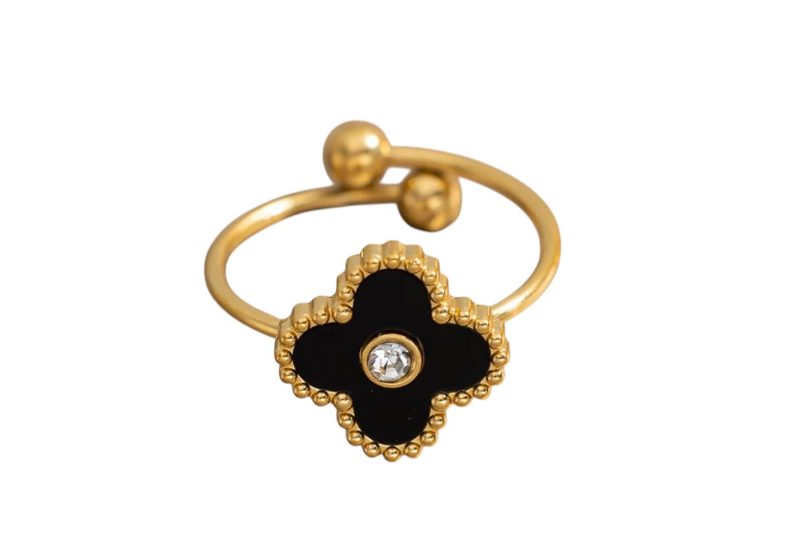 Clover Ring Schwarz